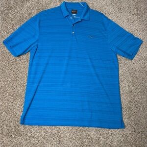 Greg Norman Blue Golf Polo Shirt Large PlayDry Tasso Elba